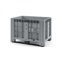 Пластиковый контейнер IBOX 1200х800х800 (перфорированный, на полозьях)