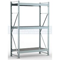 Стеллаж складской SGR-V-Zn 2000х1200х600 - 3 полки (500 кг на полку)