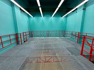 Мезонин на колоннах для складского помещения в Сколково - фото 4
