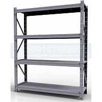 Стеллаж складской СГР 2500х1200х1000 - 4 полки (на полку до 320 кг)